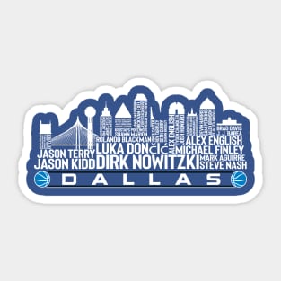 Dallas Basketball Team All Time Legends, Atlanta City Skyline Sticker